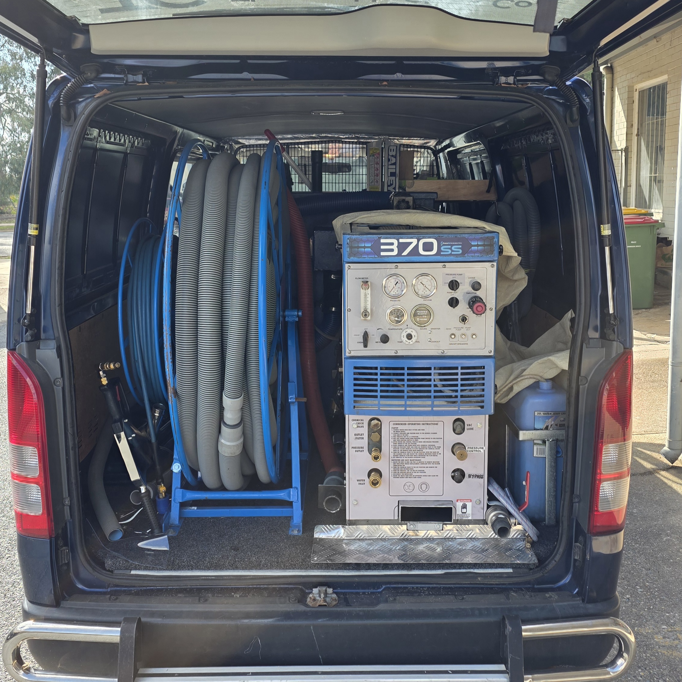 Sapphire Scientific 370SS installed in our service van